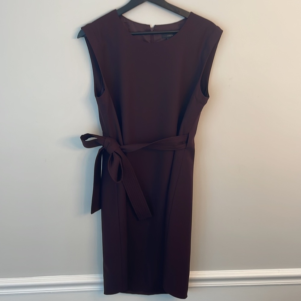 J. Crew Aubergine Wool Dress